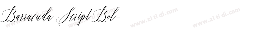Barracuda Script Bol字体转换